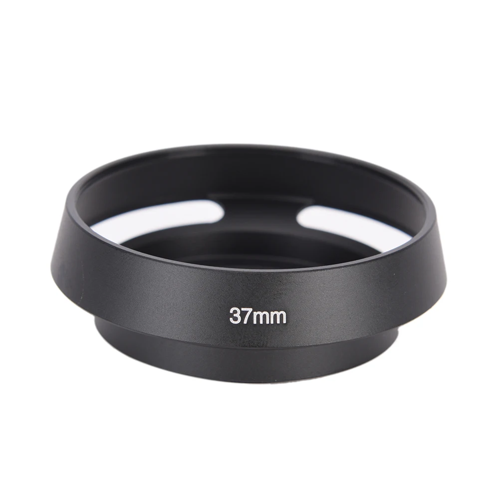 

37 39 40.5 43 46 49 52 55 58mm Black Vented Curved Metal Camera Lens Hood For Leica M For Pentax For S&ny For Olympus