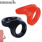 Мидия мужской задержки эякуляции петух кольца целомудрия устройство двойное кольцо для пениса для взрослых игр секс-игрушки Эротические товары для взрослых для мужчин