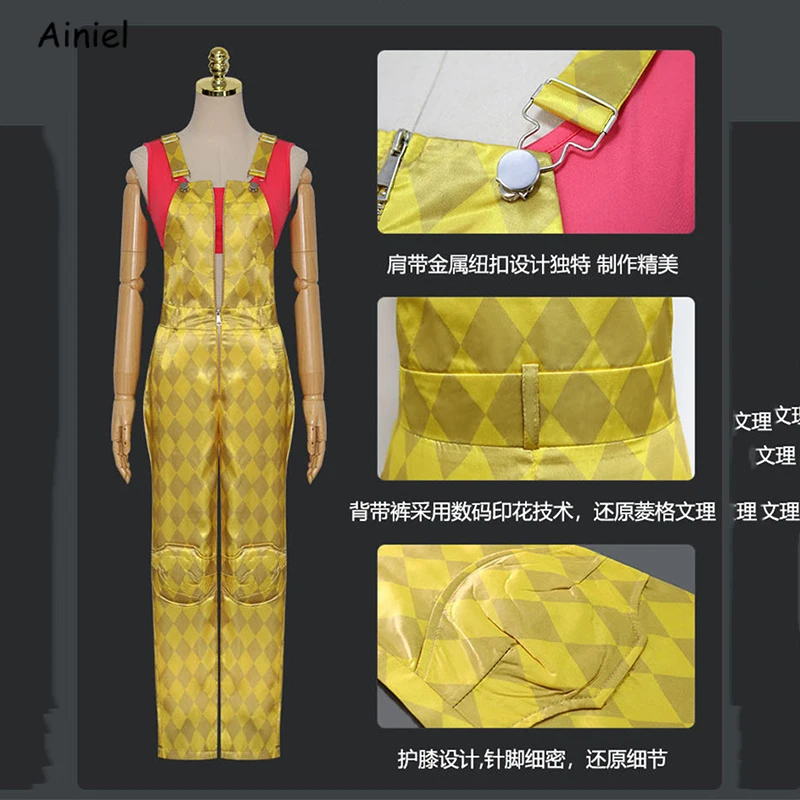 

2020 Movie Birds of Prey Harley Cosplay Costumes Quinn Halloween Suit for Women