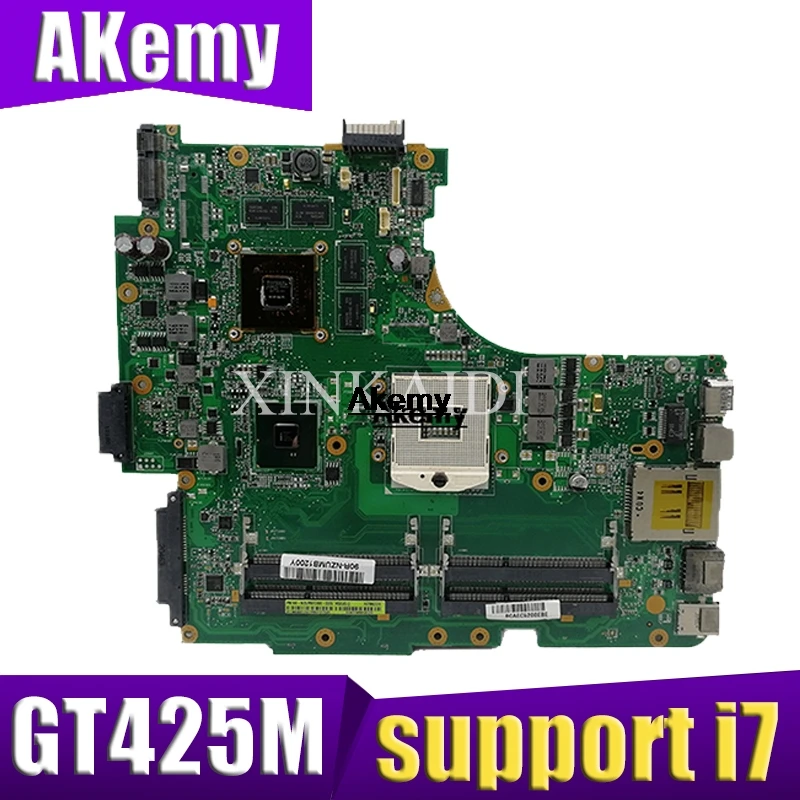 

N53JQ материнская плата для ноутбука 3 * Слоты памяти для ASUS N53JF N53JQ N53J N53JG GT425M поддержка i7 оригинальный Mainboard 100% ТЕСТ ОК