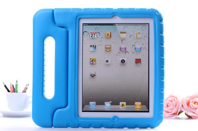 Чехол для iPad 2/3/4 из нетоксичного материала EVA, добавить в корзину подставка Ударопрочная ЕВА полное покрытие тела Дети дети Безопасный силиконовые para основа coque