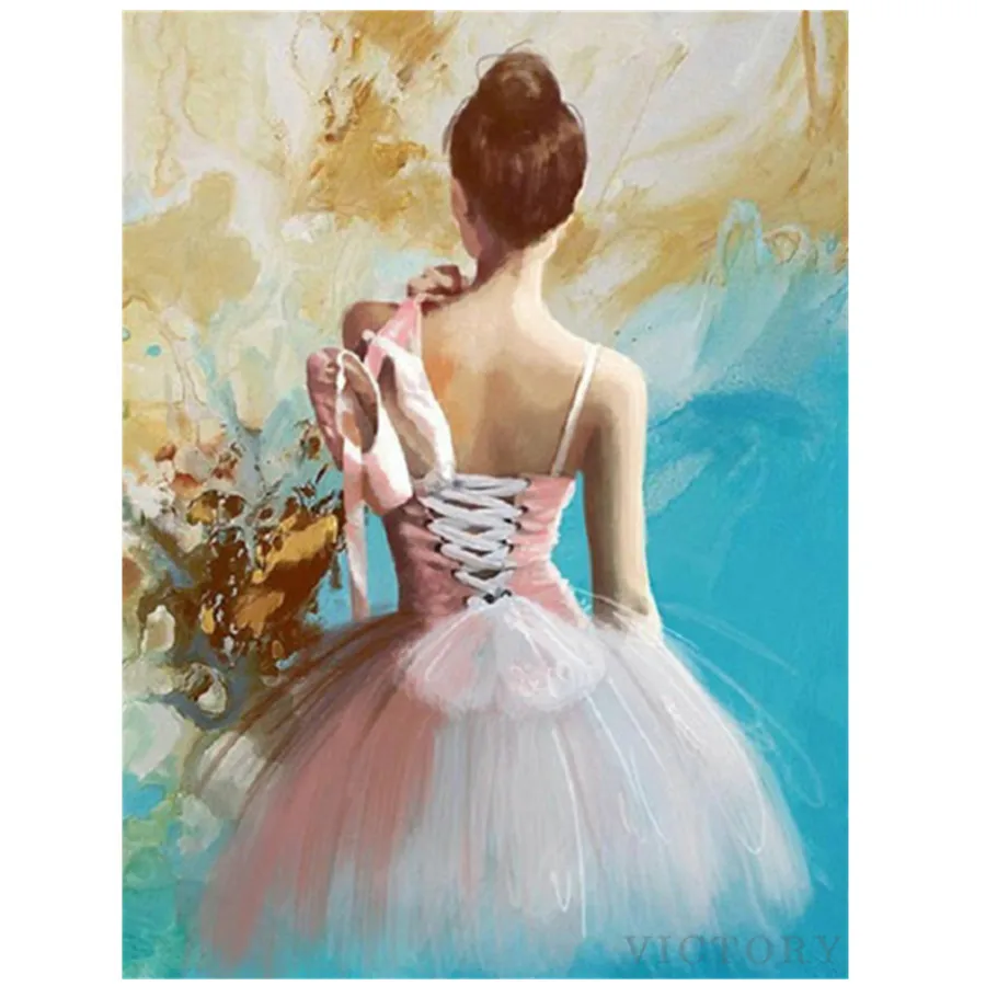 Diamond Painting Dance Ballet Girl Embroidery 5D Diy Full Round Diamond Painting Mosaic Oil Painting Home Decoration Gifts