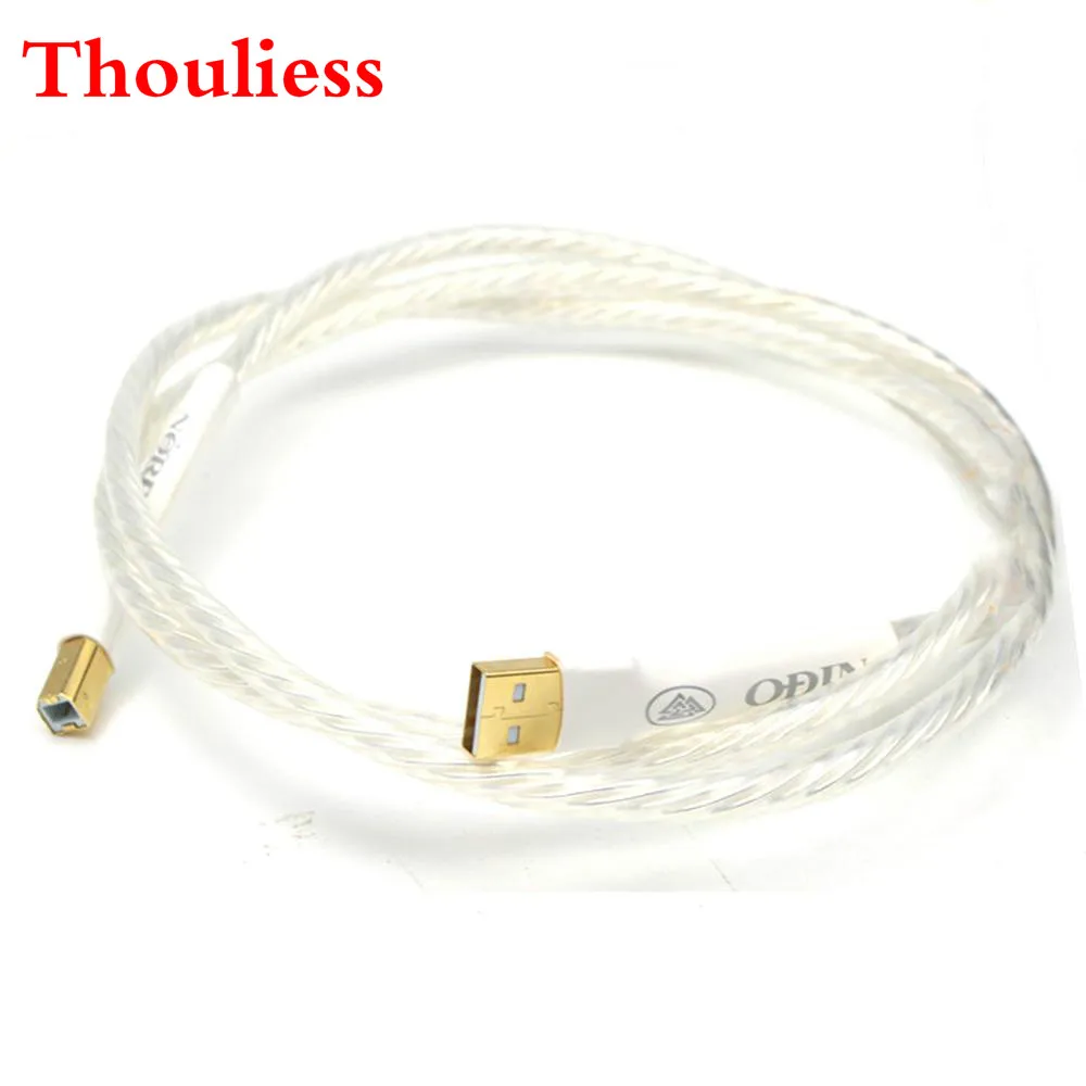Thouliess один шт. Hifi Odin Интерконнект USB A to B аудиокабель с позолоченным цифровым типом.