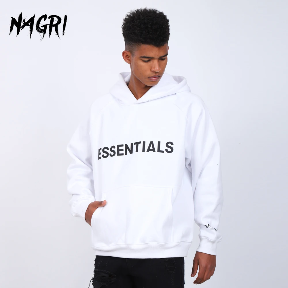 

NAGRI Men Hoodie Letter Print Casual Fashion Sweatshirt Autumn Winter Streetwear Hip Hop Long Sleeve Pullover Hoodies