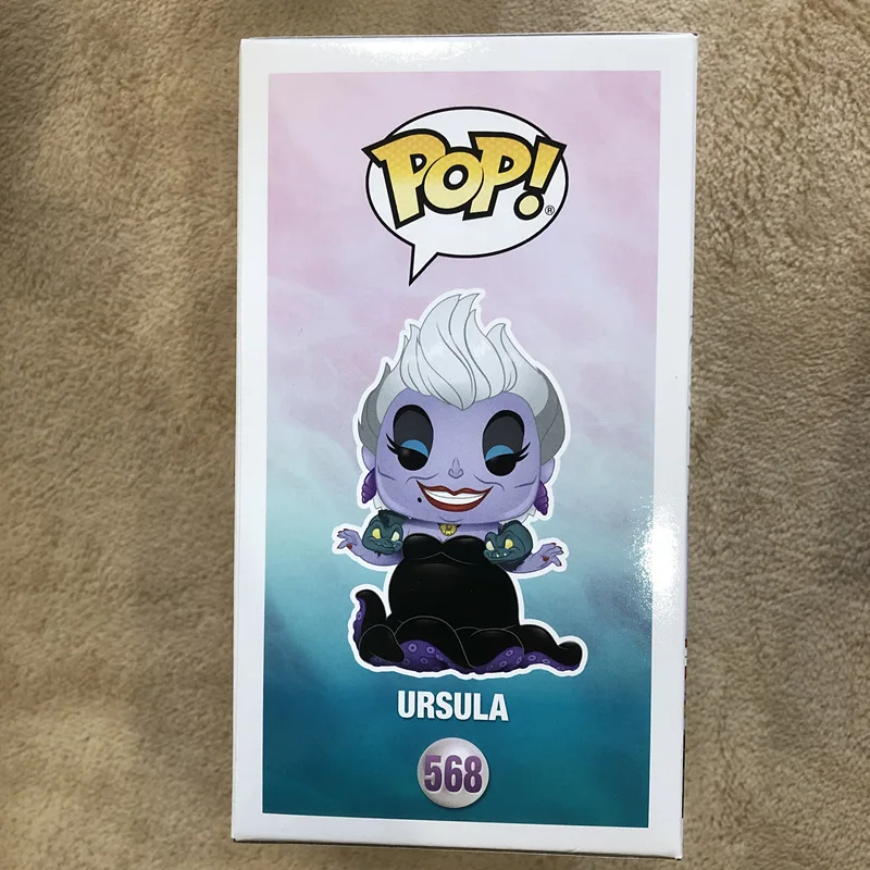 Эксклюзивный официальный Funko pop Маленькая русалочка - металлическая Урсула Виниловая фигурка коллекционной модели игрушки с оригинальным ящиком.