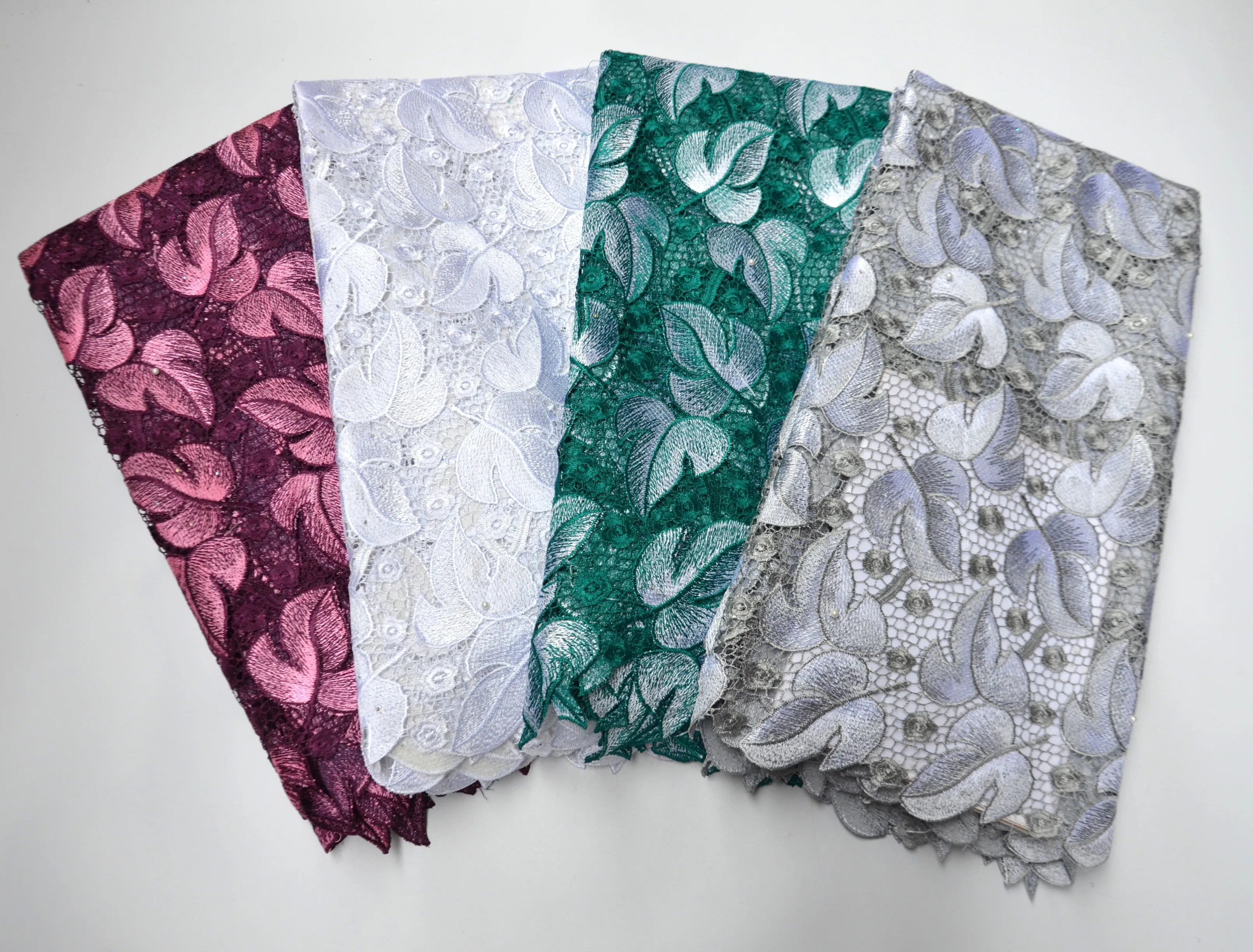 

Classic smooth cotton Guipure Lace Very soft African Cord lace Nigerian Swiss garment cloth Skin Healthy top quality -N8873