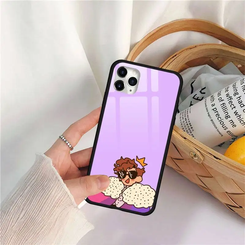 

Dream Smp hot anime Phone Case Tempered glass For iphone 11 12 PRO MAX X XS XR 5C 6 6S 7 8 plus