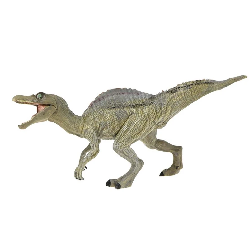 

Имитация статических твердых диких животных модель украшения подвижные челюсти шпинозавр Детские Обучающие реквизиты сцена дети