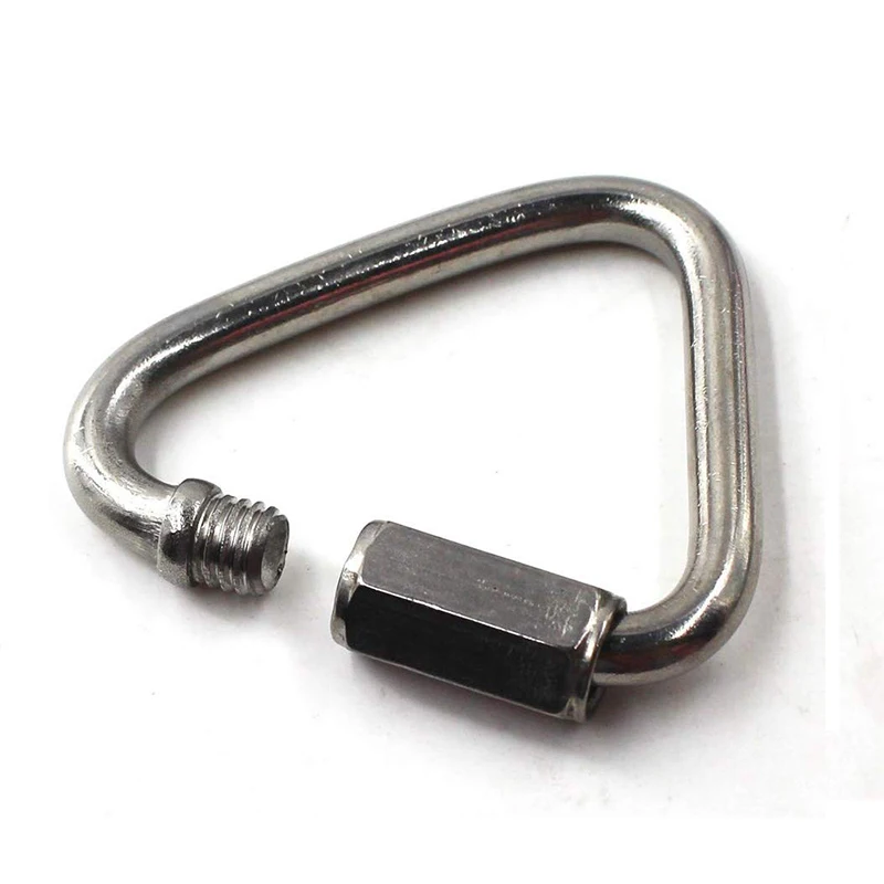 304 из нержавеющей стали карабин треугольный Открытый Кемпинг снаряжение для