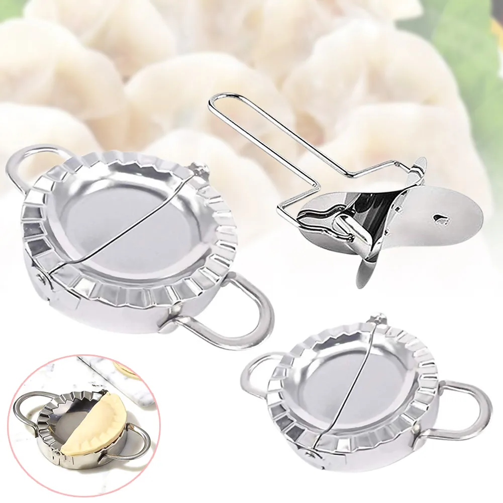 

3 шт./компл. кухонные принадлежности многофункциональная нержавеющая сталь пельменей резак пельменей форма обертки пресс-формы-30