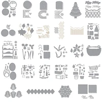 2021 christmas collection new metal cutting dies scrapbook diary decoration stencil embossing template diy greeting card gift