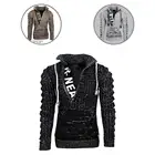 Мужской вязаный свитер свободного покроя