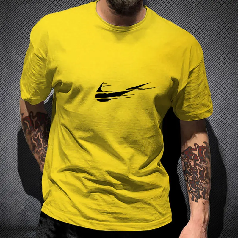 

Men's T-shirt Classic IKE-Brand T Shirt Cotton Women Clothes Loose Men Tshirts O-Neck Male Clothing Casual Fashion Tops Tees