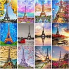 5D алмазная живопись, пейзаж, вышивка крестиком, Эйфелева башня, полная круглая Алмазная вышивка, распродажа, украшение для дома
