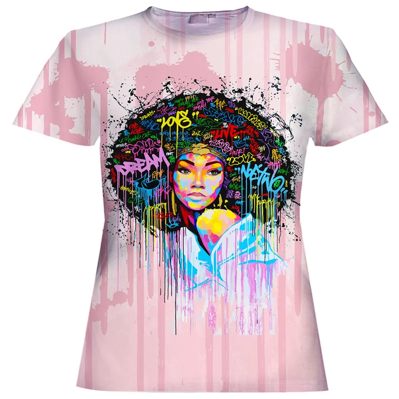 

2021 New Arrival Women T-Shirt 3D Digital Full Printing Fashion Anime Shirt Short Sleeve Harajuku Anime Shirt