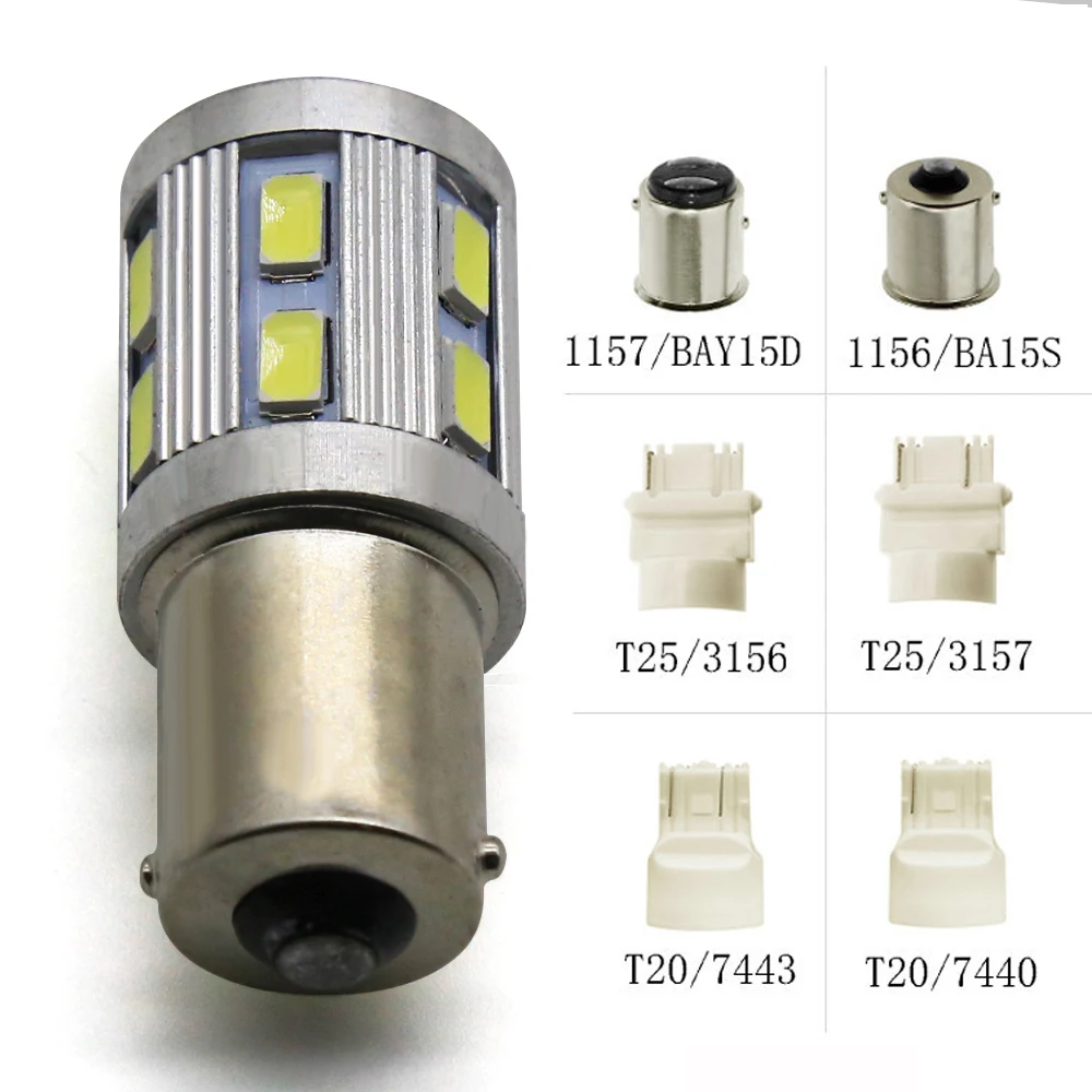 EURS 2 шт. 10 Вт 1156 BA15S P21W 5630 12 светодиодов SMD светодиодный лампы сигнала поворота обратный конец света стайлинга автомобилей стоп-сигнал для мотоциклов DC12V объектив