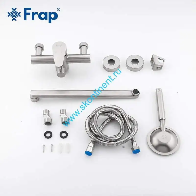 Смеситель для ванны одноручковый нержавейка F2248FRAP гарантия 1 год | Обустройство