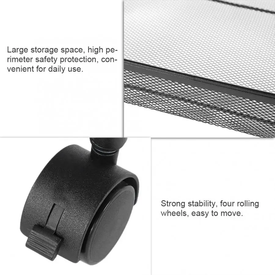 Металлическая тележка на колесиках с 4 ярусами для кухни полка хранения салона