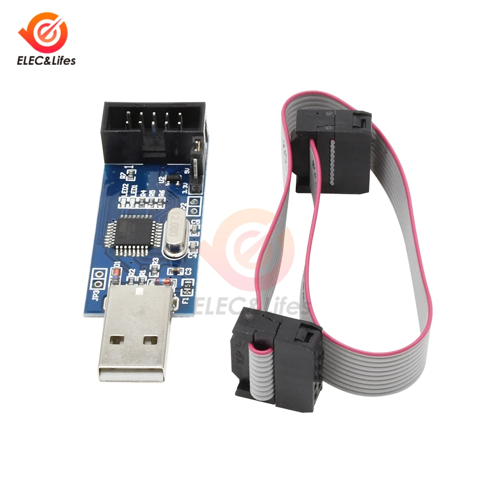 1 шт. USBASP модуль загрузчика USBISP AVR программатор USB ISP ASP ATMEGA8 ATMEGA128 Поддержка Win7 64 |