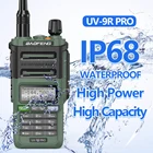 Новинка, портативная рация Baofeng UV-9R PRO IP68, водонепроницаемая, Двухдиапазонная, 136-174400-520 МГц, улучшенная рация UV9R, дальность 50 км