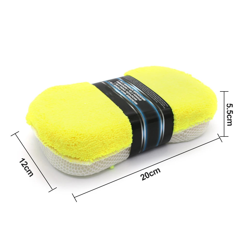 

New 9Pcs Car Cleaning Kit Microfiber Car Wash Towel Super Absorbent Detailing Waxing Pads Tire Brush Cleaning Sponge Support CSV