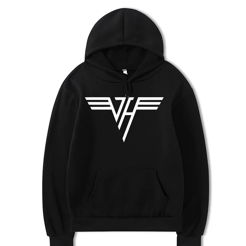 

Kpop Van Halen Men's/Women's Hoodie Casual All-match Streetwear Loose Sweatshirt cotton Retro Hip Hop Pullover Oversize Tee Tops