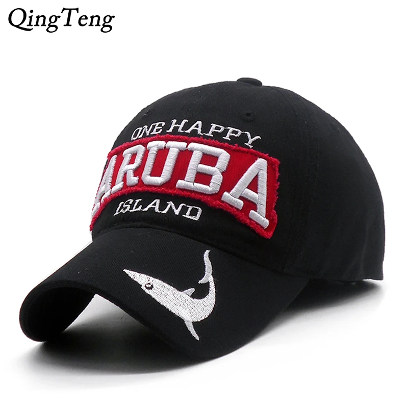 Бейсбольная Кепка с вышивкой ARUBA Женская Повседневная шапка для рыбалки на