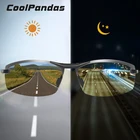 Очки солнцезащитные мужские CoolPandas, фотохромные поляризационные HD очки без оправы, антибликовые очки для вождения