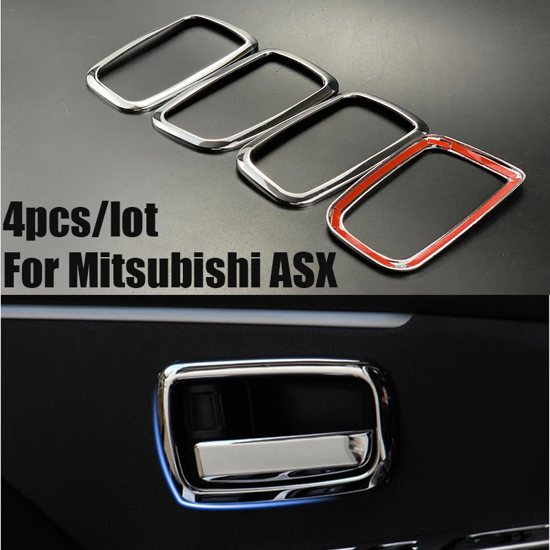 Car-styling interior door handle frame decorative sticker trim case for Mitsubishi ASX Auto Accessories