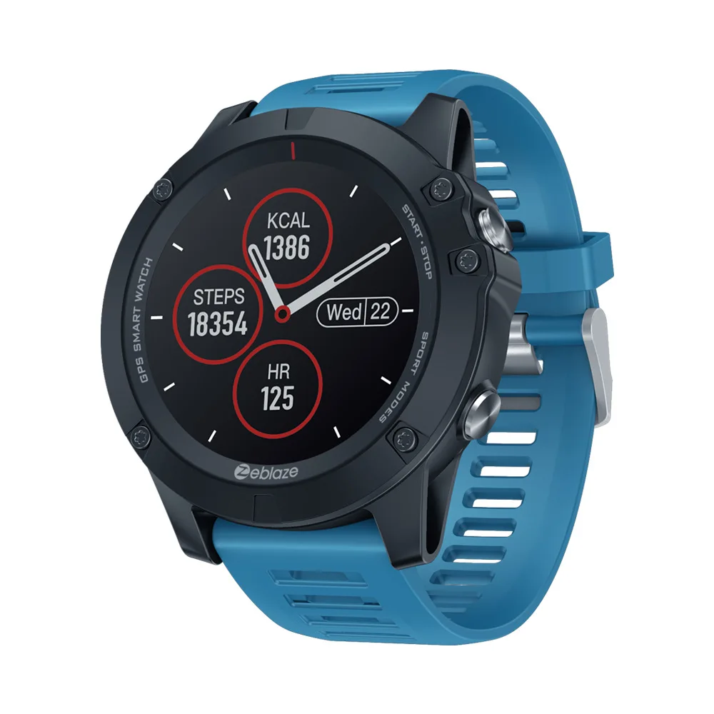 

3gps Track Tracking Android IOS Heart Rate Monitoring Full Circle Touch Screen Smart Watch sport watch mens watches