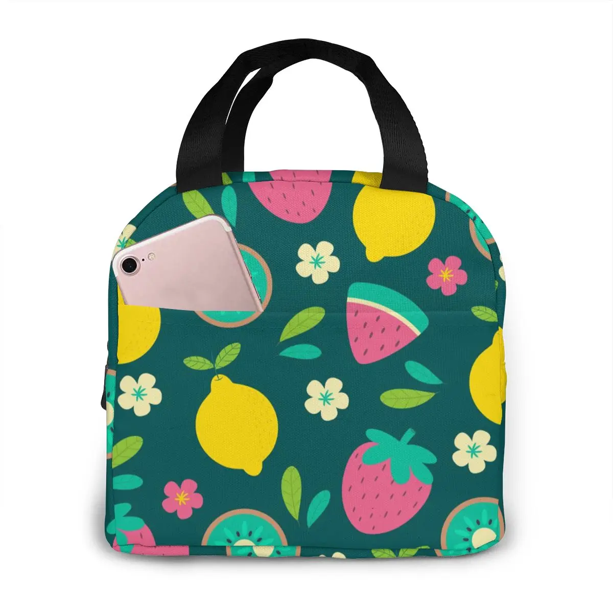 

Tropical Fruit Cooler Lunch Box Portable Insulated Lunch Bag Thermal Food Picnic Lunch Bags