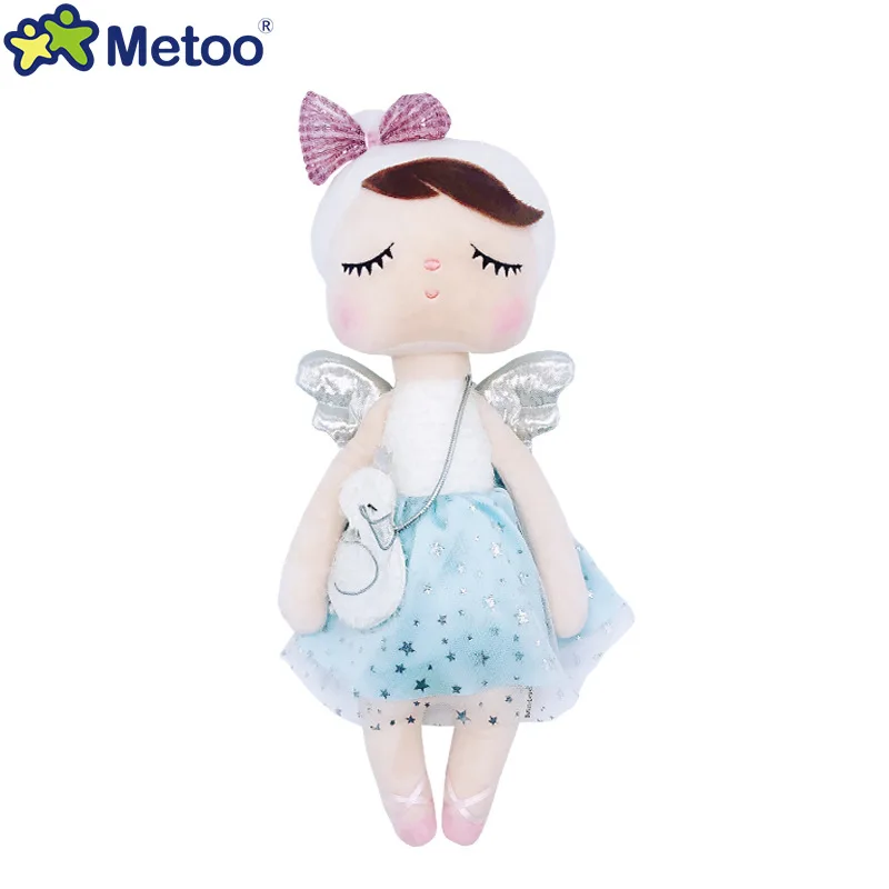 

13 Inch Angel Plush Toy Soft Crown Angela Doll HS02 Stuffed Toys for Girls Cute Swan Baby Sleep Companion Metoo Dolls