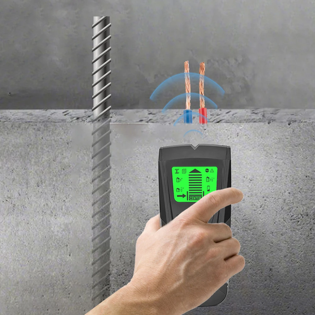 

3 In 1 Metal Detector Find Metal Wood Studs AC Voltage Live Wire Detect Wall Scanner Electric Box Finder Wall Detector