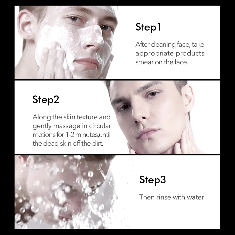 Мужской Чистый Отшелушивающий гель отбеливающий пилинг Крем Осветляющий скраб