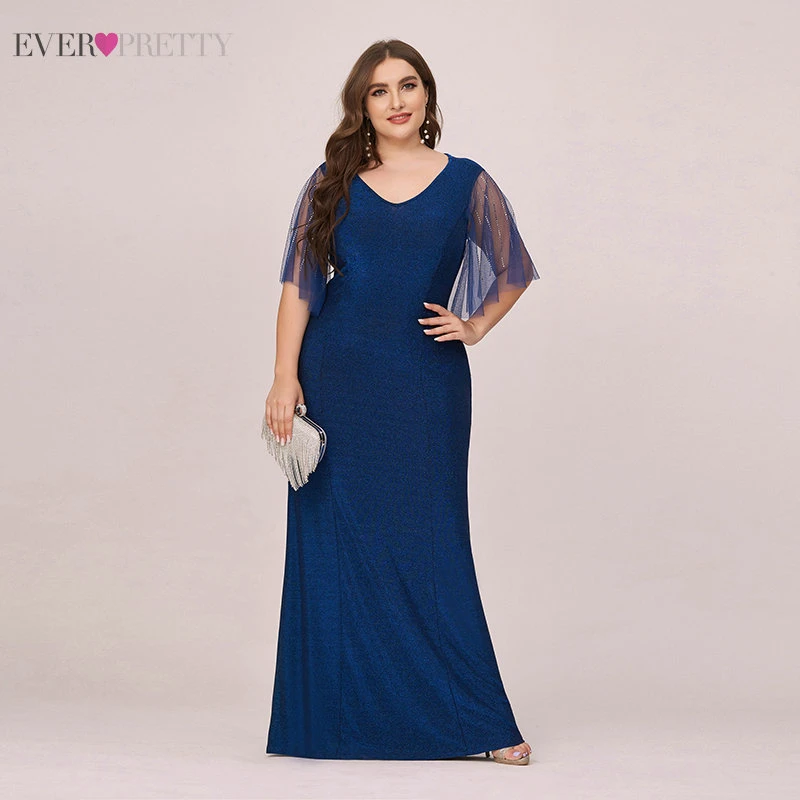 

Royal Blue Dresses Ever Pretty Party Women Evening Dresses Long Luxury 2020 Sequined Mermaid Formal Elegant Gown EP00493SB