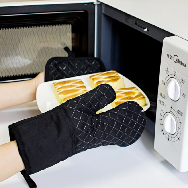 Кухонный набор, водонепроницаемые перчатки для микроволновой печи, Нескользящие термостойкие перчатки для барбекю и выпечки, Нескользящие...
