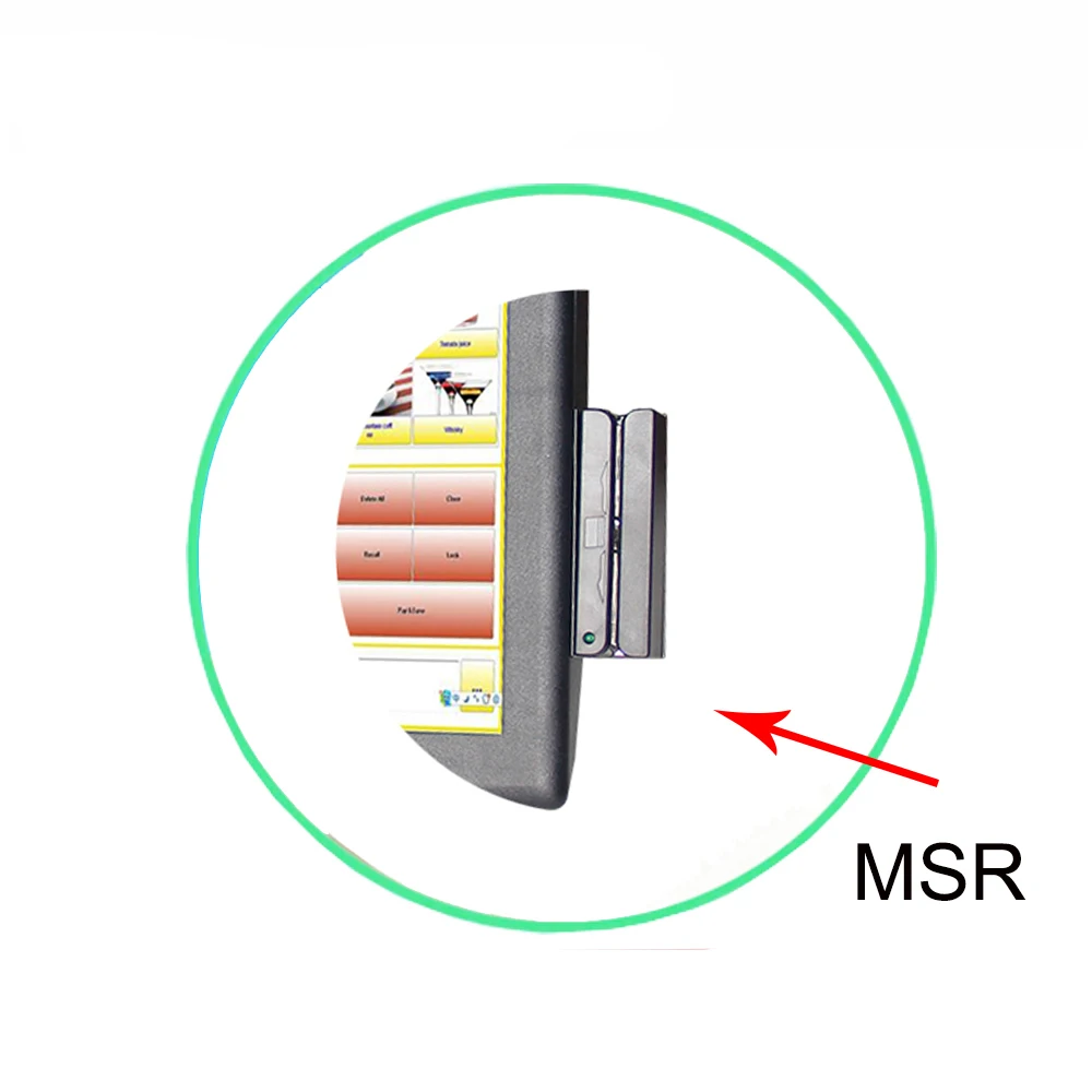 Дешевые точки продажи терминал построить в MSR и VFD дисплей клиента с 3 TP Termal