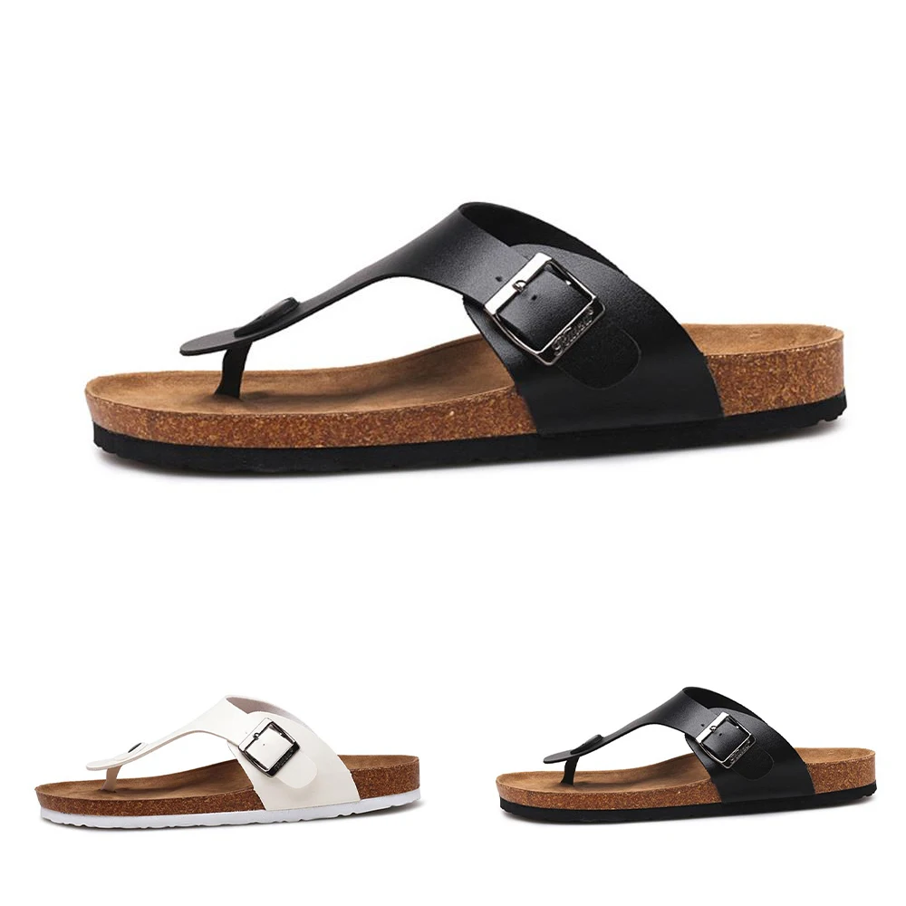 

Couple Cork Slippers Men Women Beach Sandals Unisex Slippers Flip Flops Shoes