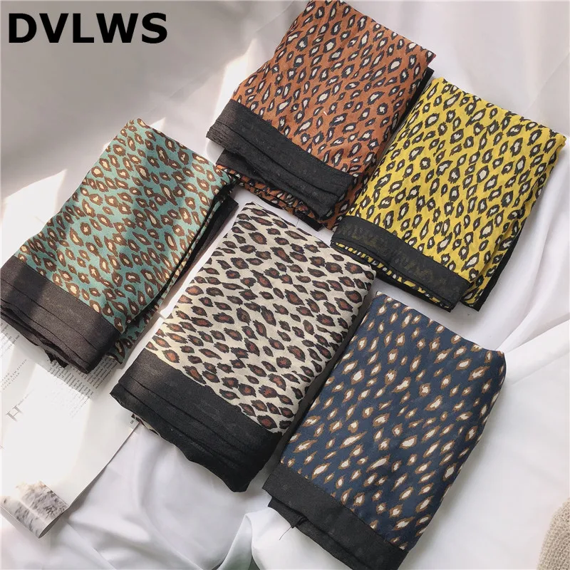 2019 Модные женские шали с леопардовым принтом высокое качество модные для женщин