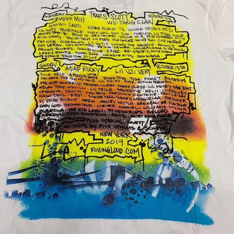 

Travis Scott Cactus Jack Astroworld T-SHIRT Long Sleeve shirt Tee Men Women High quality TRAVIS SCOTT t-shirts