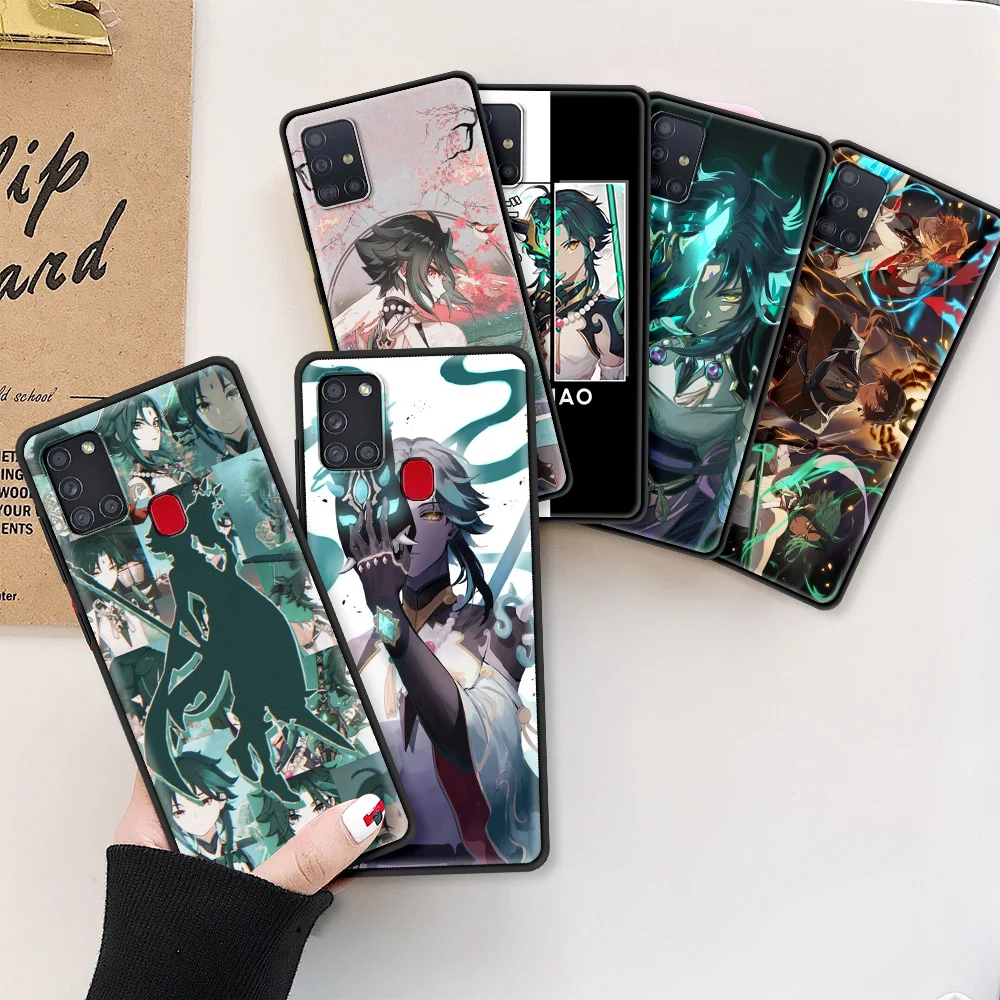 

Mobile Phone Case For Samsung Galaxy A51 A71 A21s A31 A41 A12 A11 A02s A72 A52 5G Soft Cover A01 A02 Funda Genshin Impact Xiao