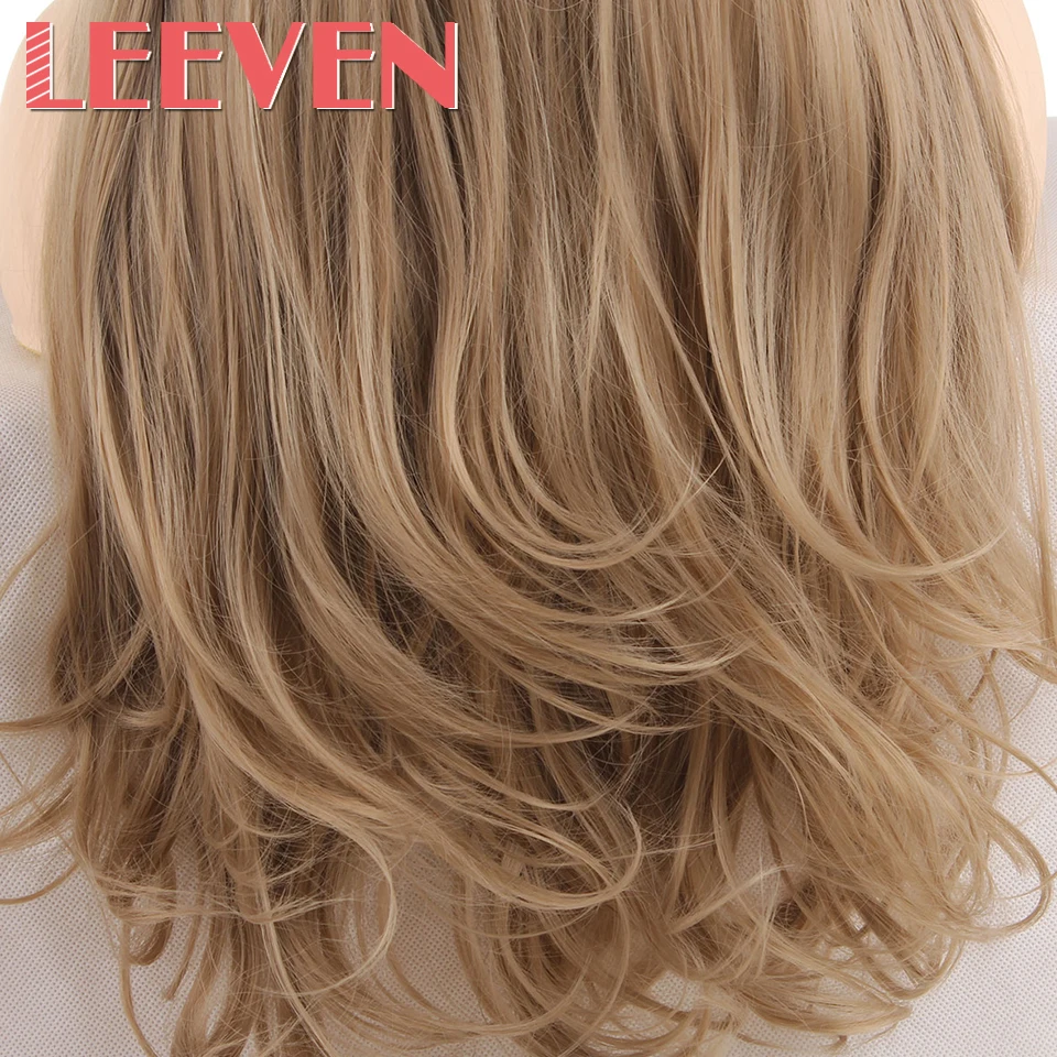 Leeven 24 ''Розовый Оранжевый Фиолетовый парик фронта шнурка медный красный длинные волнистые синтетические парики с детскими волосами 613 блонд имбирный парик