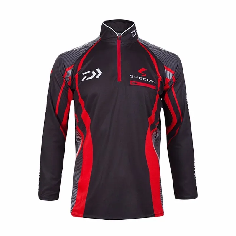 

DAIWA Fishing Clothing Hooded Printing Fishing Clothes Sunscreen Breathable Anti Mosquito Quick Dry DAWA Fishing Shirt