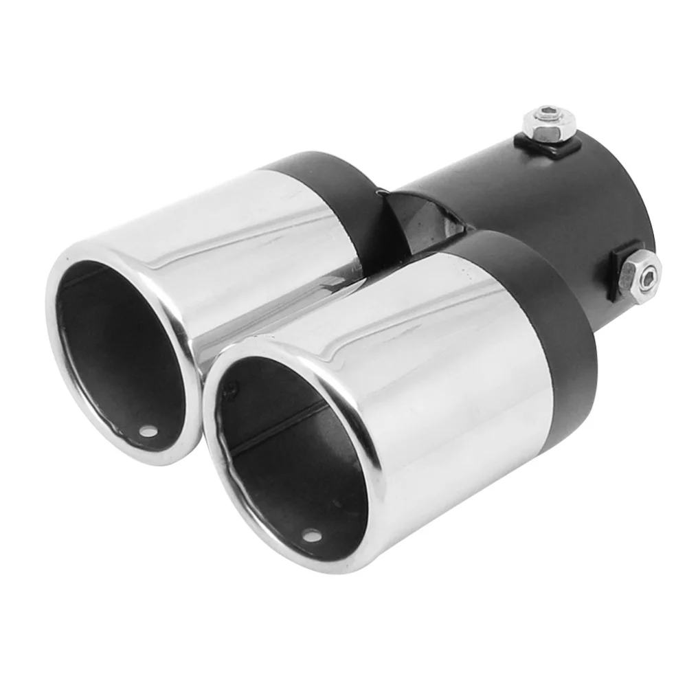 Красочные двойные розетки из нержавеющей стали выхлопной трубы глушитель