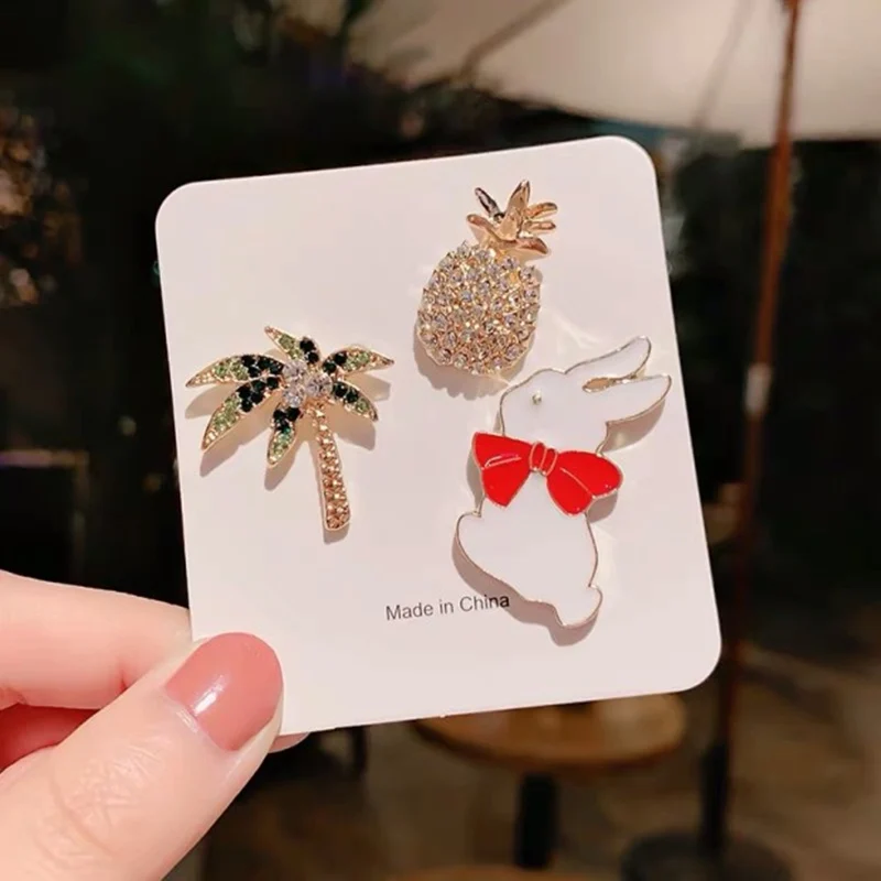 M MISM INS Fashion Beautiful Brooch Flower Cute Brooches For Women Men Colorful Paint Badge Jewelry Clothes Bag Lapel Pins Gift | Украшения