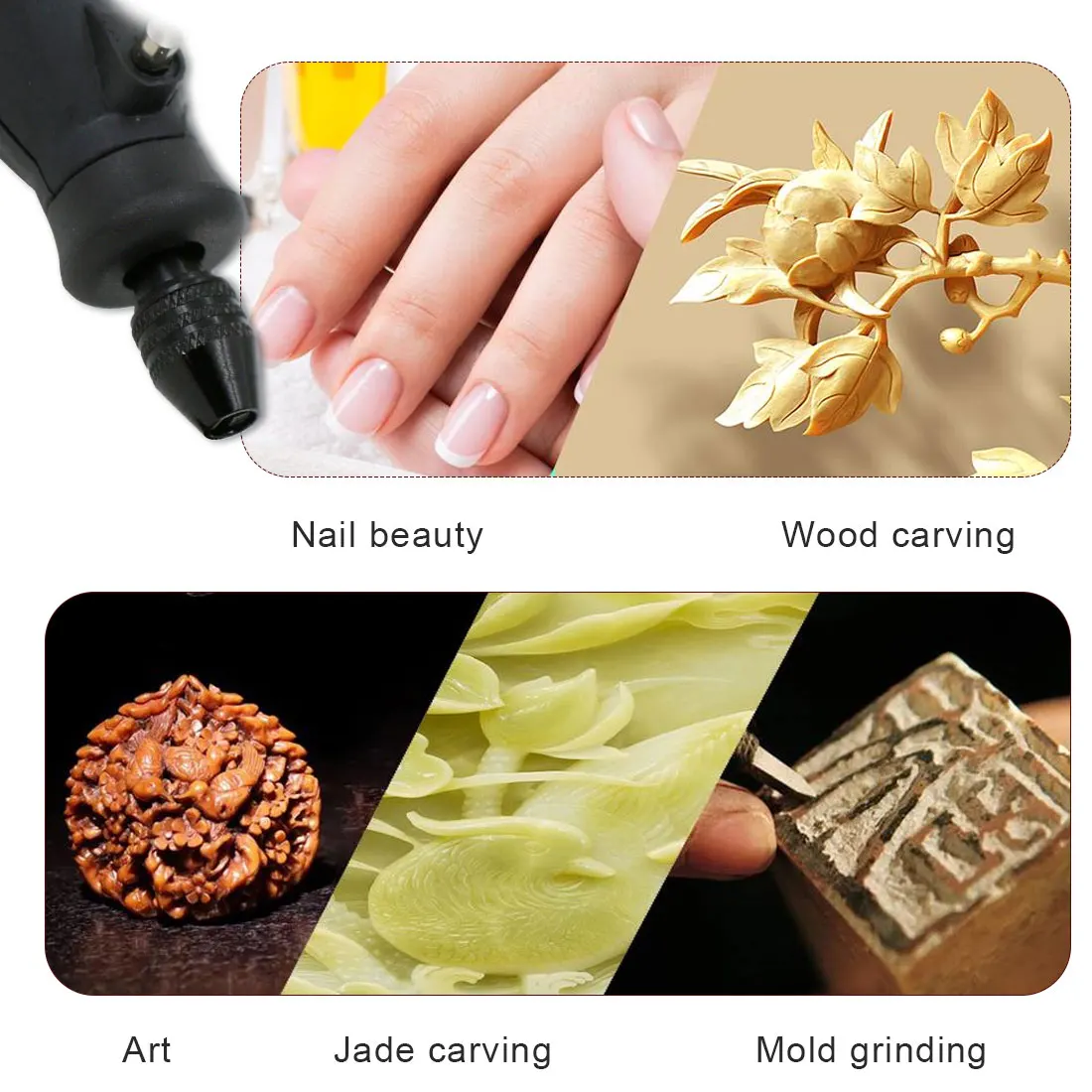 

Mini Multi Keyless Drill Chuck Quick Change Three-Jaw Drill Chuck For Rotary Tools 0.5-0.32mm