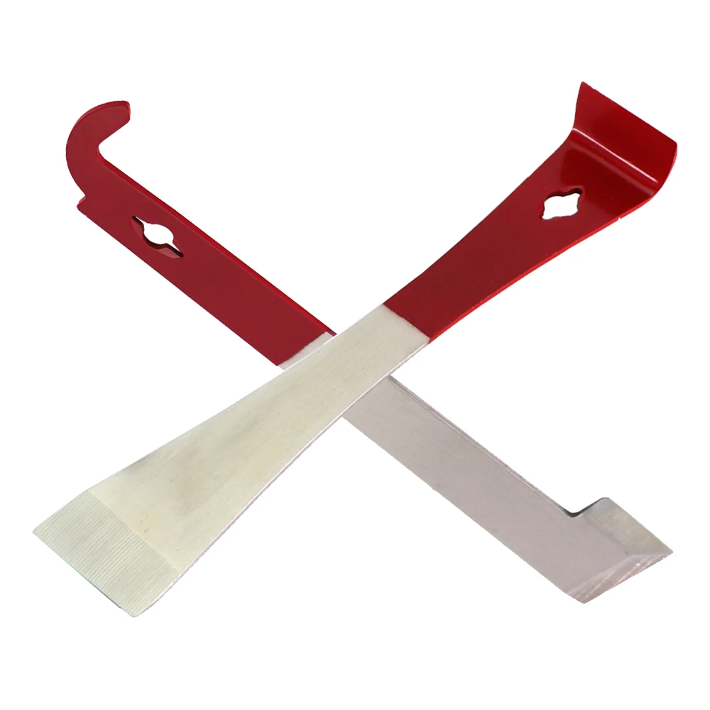 

1PC Red Stainless Steel Beehive Cleaning Knife Tools J Shape Hook Bee Frame Lifter And Scraper Beekeeping Equipment Scraping