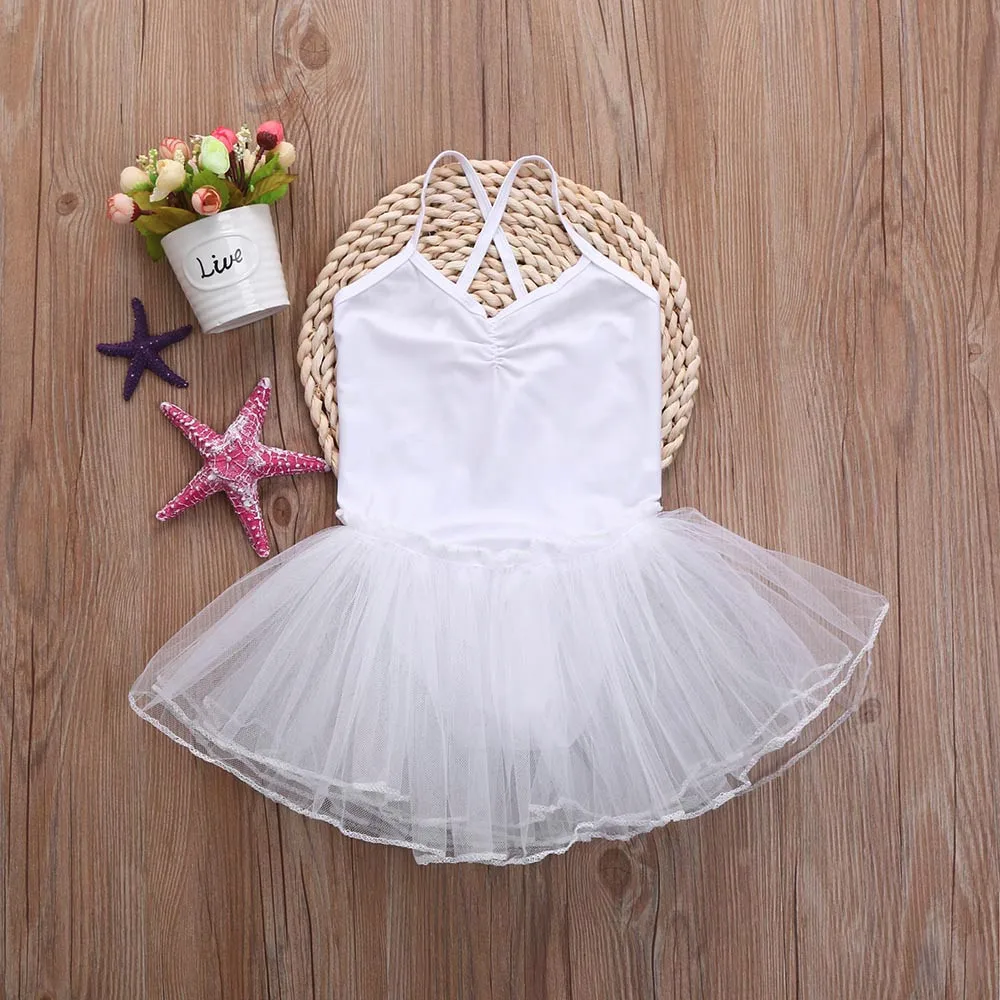 Балетное платье для маленьких девочек Трико-пачка танцев Гимнастический ремешок