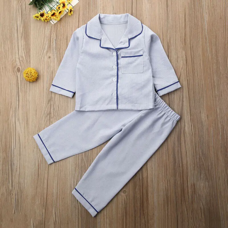 2020 Baby Spring Autumn Clothing Toddler Kids Girl Winter Clothes Pajamas Tops Pants Outfits 2Pcs Tracksuit Sleepwear 1-6T | Детская