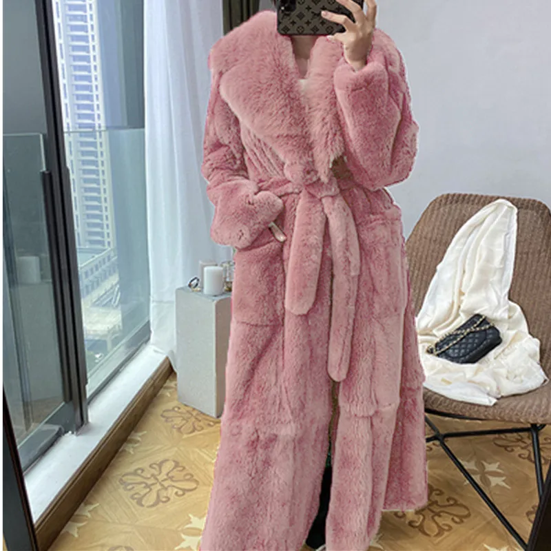 

Faux Fur Coat Warm Thick Loose Plush Oversize Overcoat Fluffy Teddy Long Plus Size Outerwear 4Xl 5Xl Women Winter Jackets